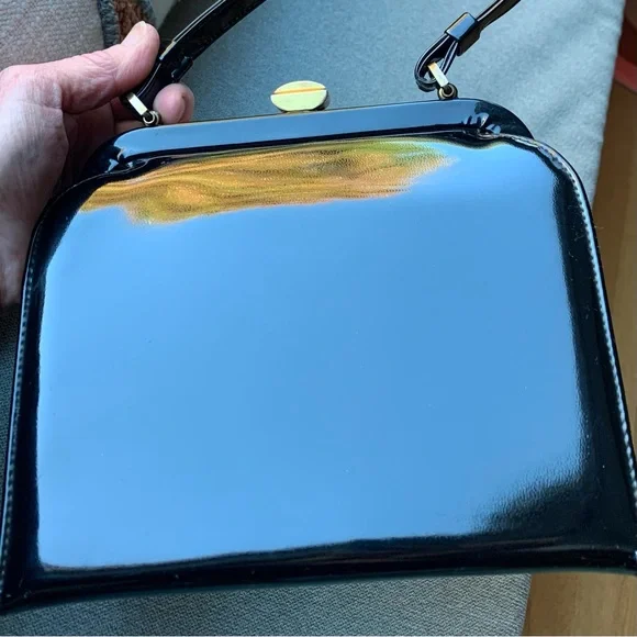 Vintage patent leather bag - Picture 3 of 10